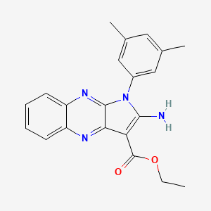 molecular formula C21H20N4O2 B5857032 ethyl 2-amino-1-(3,5-dimethylphenyl)-1H-pyrrolo[2,3-b]quinoxaline-3-carboxylate 