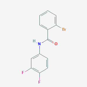 molecular formula C13H8BrF2NO B5857038 2-bromo-N-(3,4-difluorophenyl)benzamide 