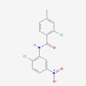 2-chloro-N-(2-chloro-5-nitrophenyl)-4-methylbenzamide