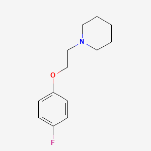 molecular formula C13H18FNO B5857053 1-[2-(4-fluorophenoxy)ethyl]piperidine 