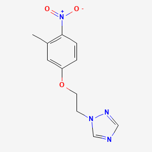 1-[2-(3-methyl-4-nitrophenoxy)ethyl]-1H-1,2,4-triazole