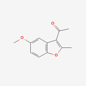 molecular formula C12H12O3 B5857082 1-(5-methoxy-2-methyl-1-benzofuran-3-yl)ethanone 