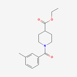 molecular formula C16H21NO3 B5857089 ethyl 1-(3-methylbenzoyl)-4-piperidinecarboxylate CAS No. 5352-99-8