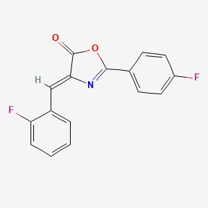 4-(2-fluorobenzylidene)-2-(4-fluorophenyl)-1,3-oxazol-5(4H)-one