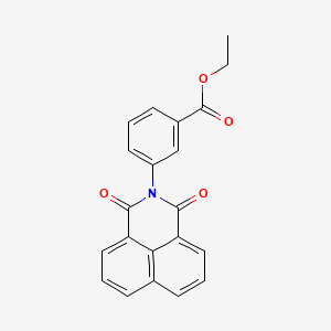 molecular formula C21H15NO4 B5857172 ethyl 3-(1,3-dioxo-1H-benzo[de]isoquinolin-2(3H)-yl)benzoate 