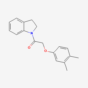 molecular formula C18H19NO2 B5857186 1-[(3,4-dimethylphenoxy)acetyl]indoline 