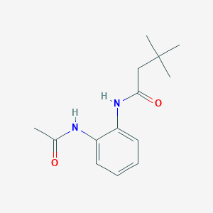N-[2-(acetylamino)phenyl]-3,3-dimethylbutanamide