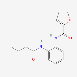 molecular formula C15H16N2O3 B5857199 N-[2-(butyrylamino)phenyl]-2-furamide 
