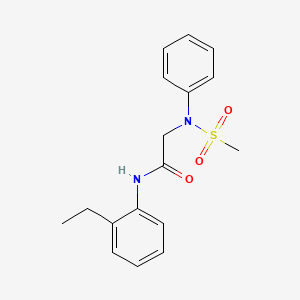 molecular formula C17H20N2O3S B5857209 N~1~-(2-ethylphenyl)-N~2~-(methylsulfonyl)-N~2~-phenylglycinamide 
