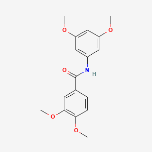 molecular formula C17H19NO5 B5857236 N-(3,5-dimethoxyphenyl)-3,4-dimethoxybenzamide 