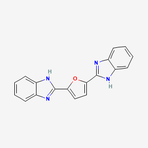 molecular formula C18H12N4O B5857253 2,2'-(2,5-furandiyl)bis-1H-benzimidazole CAS No. 4751-41-1