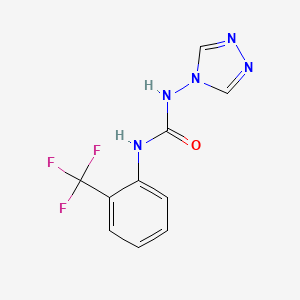 molecular formula C10H8F3N5O B5857288 N-4H-1,2,4-triazol-4-yl-N'-[2-(trifluoromethyl)phenyl]urea 