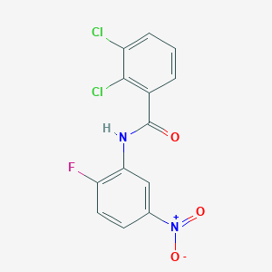 molecular formula C13H7Cl2FN2O3 B5857289 2,3-dichloro-N-(2-fluoro-5-nitrophenyl)benzamide 