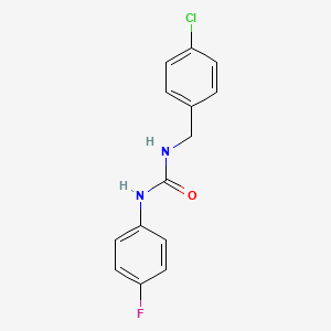 molecular formula C14H12ClFN2O B5857294 N-(4-chlorobenzyl)-N'-(4-fluorophenyl)urea 