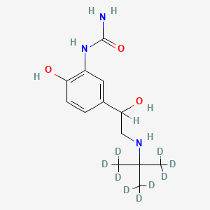 molecular formula C13H21N3O3 B585731 Carbuterol-d9 Hemisulfate Salt CAS No. 1346747-24-7
