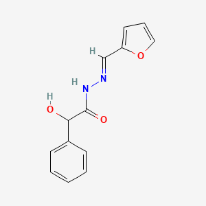 molecular formula C13H12N2O3 B5857319 N'-(2-furylmethylene)-2-hydroxy-2-phenylacetohydrazide 