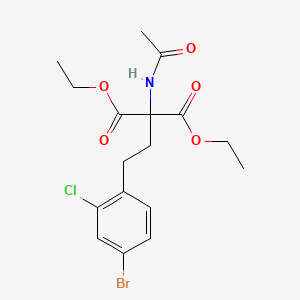 2-(Acetylamino)-2-[2-(4-bromo-2-chlorophenyl)ethyl]propanedioic Acid 1,3-Diethyl Ester