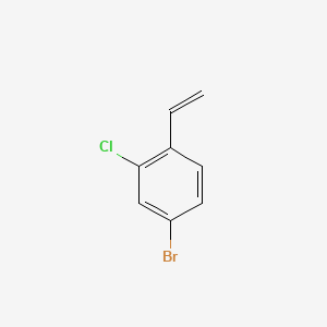 molecular formula C8H6BrCl B585733 4-Bromo-2-chloro-1-ethenyl-benzene CAS No. 943742-24-3