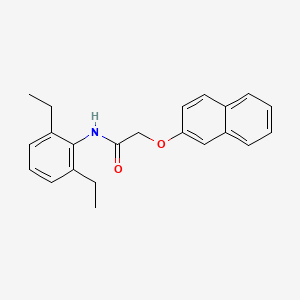 molecular formula C22H23NO2 B5857370 N-(2,6-diethylphenyl)-2-(2-naphthyloxy)acetamide 