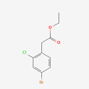 molecular formula C10H10BrClO2 B585738 Ethyl 2-(4-Bromo-2-chlorophenyl)acetate CAS No. 1261606-45-4