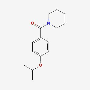 molecular formula C15H21NO2 B5857389 1-(4-isopropoxybenzoyl)piperidine 