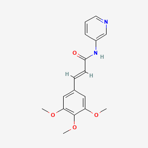 molecular formula C17H18N2O4 B5857399 N-3-pyridinyl-3-(3,4,5-trimethoxyphenyl)acrylamide 