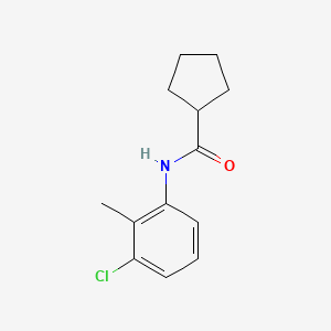 molecular formula C13H16ClNO B5857407 N-(3-chloro-2-methylphenyl)cyclopentanecarboxamide 
