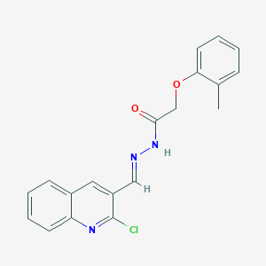 molecular formula C19H16ClN3O2 B5857416 N'-[(2-chloro-3-quinolinyl)methylene]-2-(2-methylphenoxy)acetohydrazide 