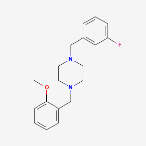 molecular formula C19H23FN2O B5857423 1-(3-fluorobenzyl)-4-(2-methoxybenzyl)piperazine 