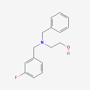 molecular formula C16H18FNO B5857427 2-[benzyl(3-fluorobenzyl)amino]ethanol 