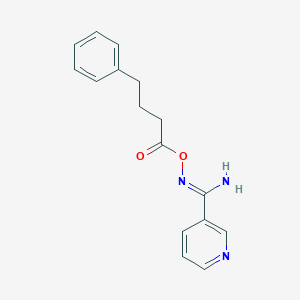 N'-[(4-phenylbutanoyl)oxy]-3-pyridinecarboximidamide