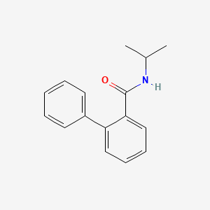 molecular formula C16H17NO B5857461 N-isopropyl-2-biphenylcarboxamide 