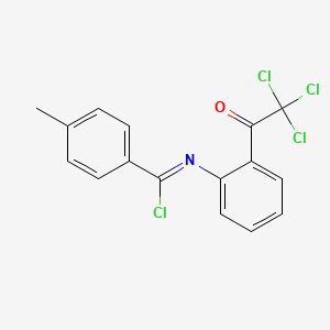 molecular formula C16H11Cl4NO B585747 4-Methyl-N-[2-(trichloroacetyl)phenyl]benzene-1-carboximidoyl chloride CAS No. 146774-77-8