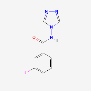 molecular formula C9H7IN4O B5857470 3-iodo-N-4H-1,2,4-triazol-4-ylbenzamide 