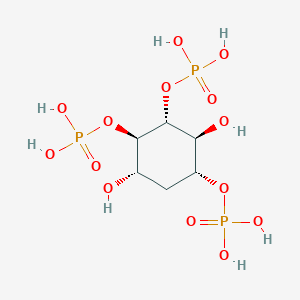 molecular formula C6H15O14P3 B058575 [(1R,2S,3R,4R,5S)-2,5-dihydroxy-3,4-diphosphonooxycyclohexyl] dihydrogen phosphate CAS No. 124501-87-7