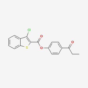 4-propionylphenyl 3-chloro-1-benzothiophene-2-carboxylate