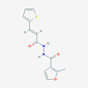 molecular formula C13H12N2O3S B5857530 2-methyl-N'-[3-(2-thienyl)acryloyl]-3-furohydrazide 