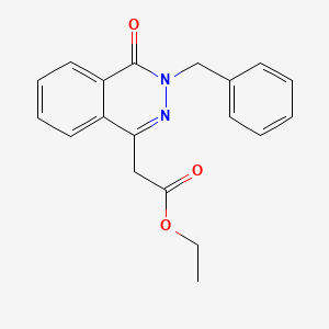 molecular formula C19H18N2O3 B5857552 ethyl (3-benzyl-4-oxo-3,4-dihydro-1-phthalazinyl)acetate 