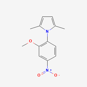 molecular formula C13H14N2O3 B5857558 1-(2-methoxy-4-nitrophenyl)-2,5-dimethyl-1H-pyrrole 