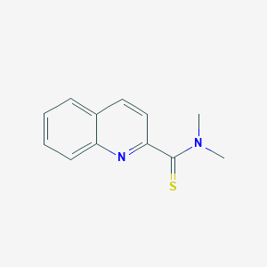 molecular formula C12H12N2S B5857589 N,N-dimethyl-2-quinolinecarbothioamide 