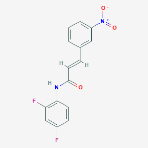 molecular formula C15H10F2N2O3 B5857624 N-(2,4-difluorophenyl)-3-(3-nitrophenyl)acrylamide 