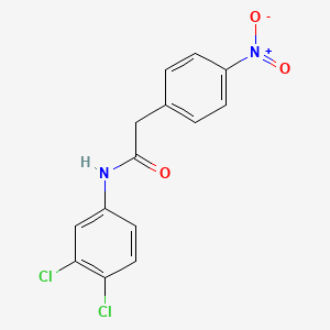 molecular formula C14H10Cl2N2O3 B5857649 N-(3,4-dichlorophenyl)-2-(4-nitrophenyl)acetamide 