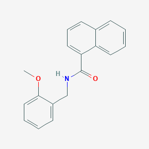 molecular formula C19H17NO2 B5857653 N-(2-methoxybenzyl)-1-naphthamide 