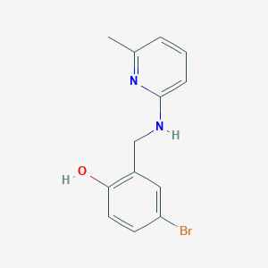 molecular formula C13H13BrN2O B5857658 4-bromo-2-{[(6-methyl-2-pyridinyl)amino]methyl}phenol 