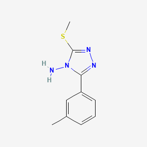 3-(3-methylphenyl)-5-(methylthio)-4H-1,2,4-triazol-4-amine