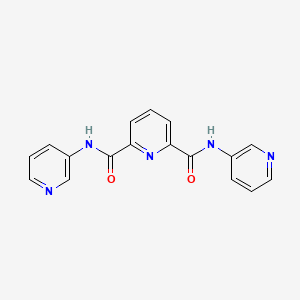 molecular formula C17H13N5O2 B5857688 N,N'-di-3-pyridinyl-2,6-pyridinedicarboxamide 