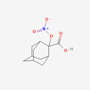 molecular formula C11H15NO5 B5857695 2-(nitrooxy)-2-adamantanecarboxylic acid 