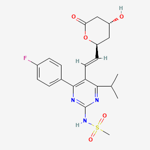 molecular formula C21H24FN3O5S B585772 N-去甲基罗伐他汀内酯 CAS No. 1797419-58-9