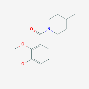 molecular formula C15H21NO3 B5857747 1-(2,3-dimethoxybenzoyl)-4-methylpiperidine 