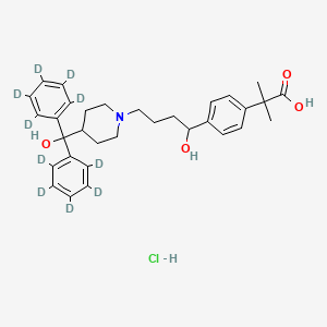 molecular formula C32H40ClNO4 B585778 Fexofenadine-d10 Hydrochloride CAS No. 1215821-44-5